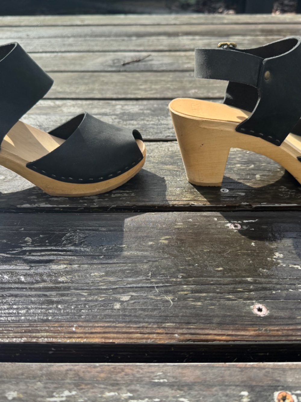 Bryr Miranda Peep Toe Clogs sz. 37 - Picture 4 of 6